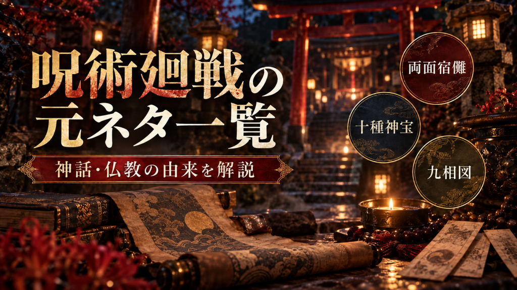 呪術廻戦の元ネタ一覧！両面宿儺や九相図など神話・仏教の由来を解説