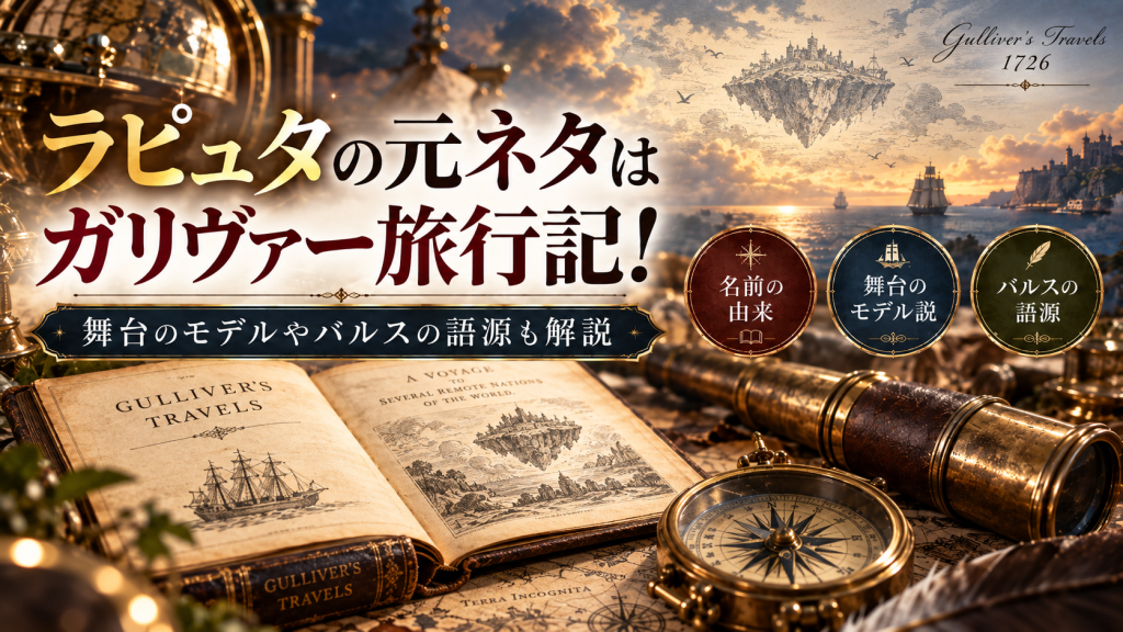 ラピュタの元ネタはガリヴァー旅行記！舞台のモデルやバルスの語源も