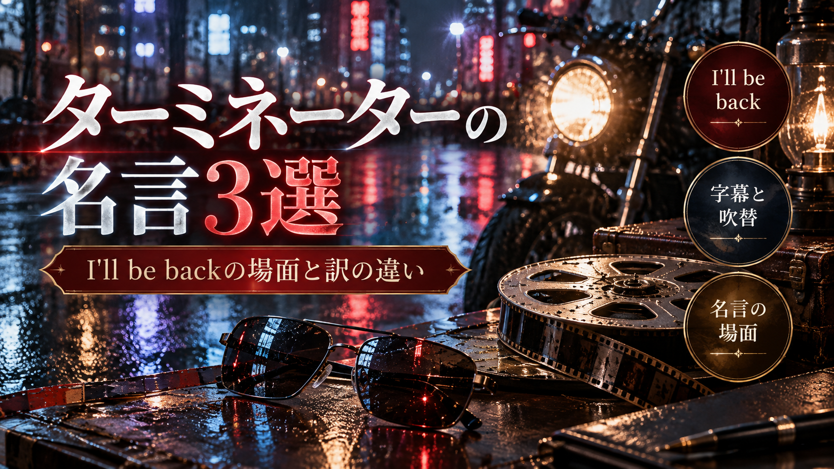 ターミネーターの名言3選!I'll be backの場面と訳の違い