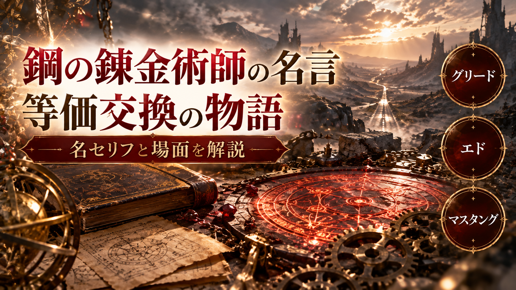 鋼の錬金術師の名言「ありえないなんて事はありえない」の場面と意味を解説