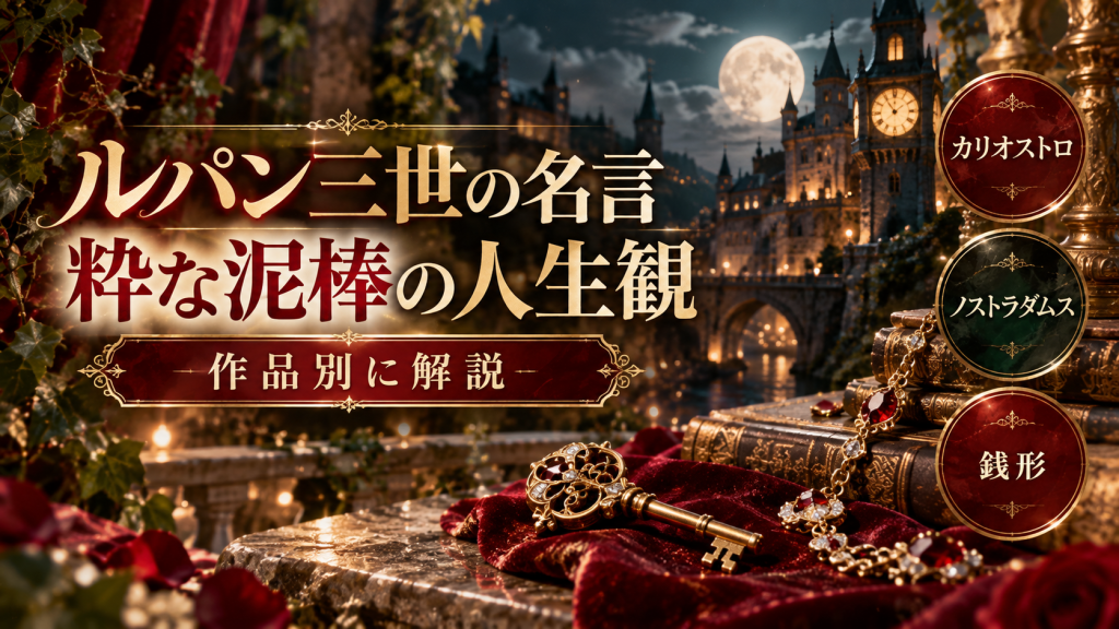 ルパン三世の名言「あなたの心です」はどの作品？名セリフを作品別に解説